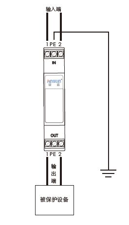 D1類電涌保護器接線圖
